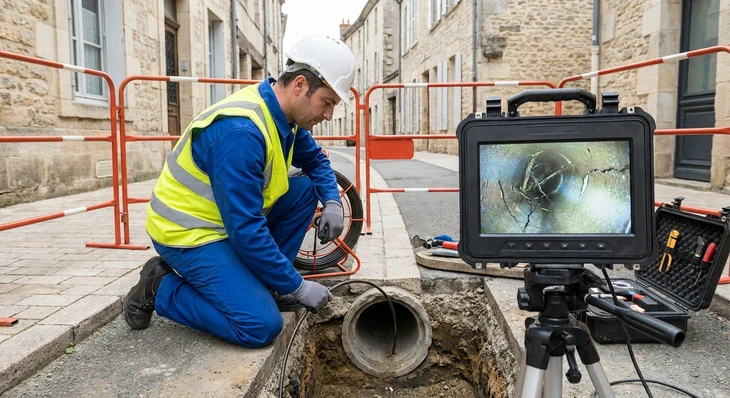 Sc&egrave;ne ext&eacute;rieure de lavage automobile avec v&eacute;hicule berline sombre asperg&eacute; par jet d'eau haute pression